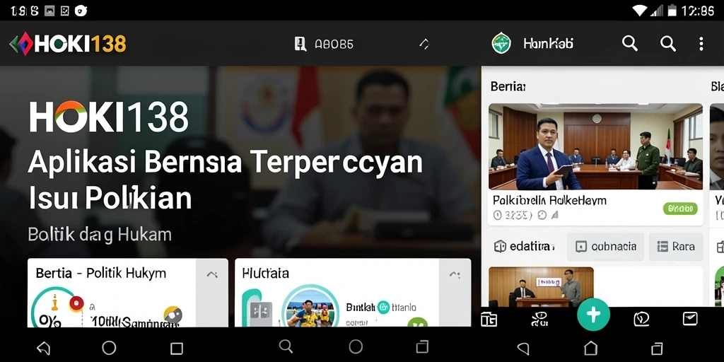 Antarmuka HOKI138 menampilkan berita politik dan hukum dengan jelas.