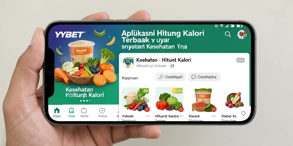 Screenshot utama YYBET menampilkan fitur Hitung Kalori yang sederhana dan efektif.
